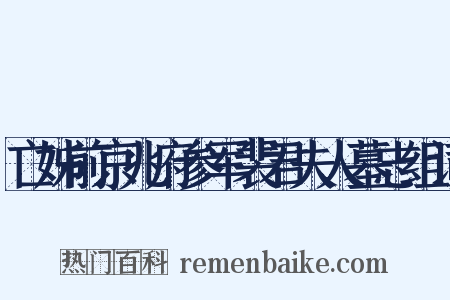 亡姊前京兆府参军裴君夫人墓志组词是什么意思的图片